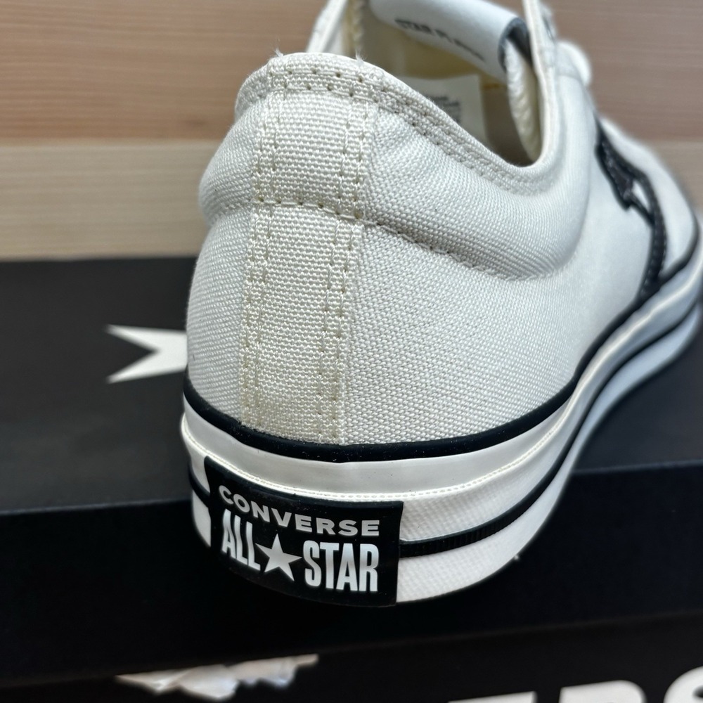 Converse Star Player 76 Low Canvas Shoes  Vtg White A01608C Men Sz 11 - Picture 3 of 9